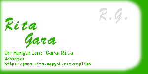 rita gara business card